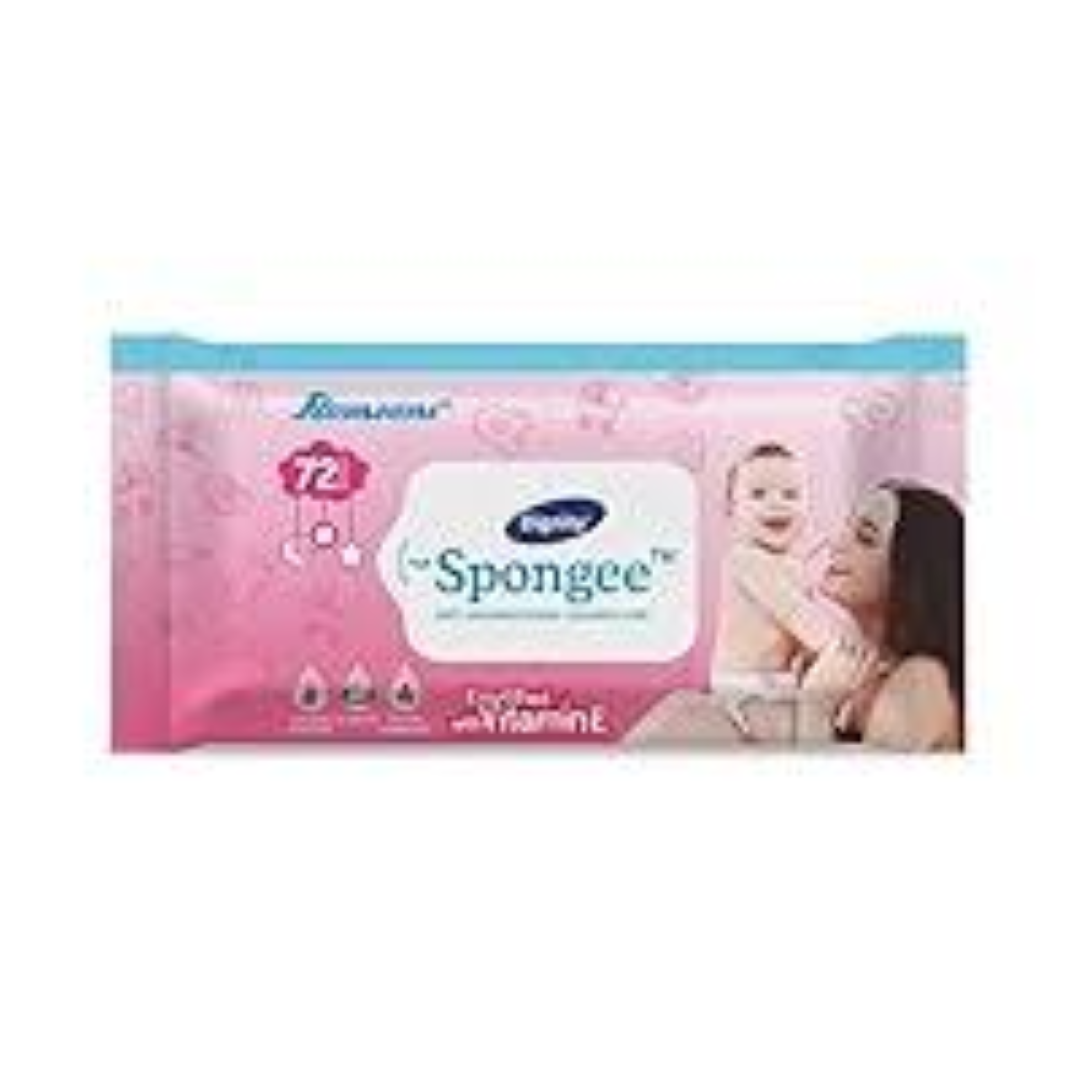 DIGNITY SPONGE BABY WIPES 72S